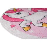 Vitaus Rožnata pralna otroška preproga ø100 cm Pink Unicorn – | Shoptok.si