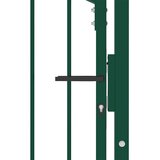  Vrata za ogradu EMMEN s šiljcima čelik 104x147 cm zelena | shoptok.hr