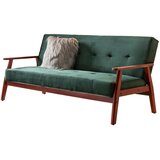 Livetastic ZOFA S POSTELJNO FUNKCIJO, zelena, barve češnje les, tekstil | Shoptok.si