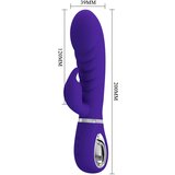 Pretty Love Prescott Red Super Soft Silicone Dual Vibrator Purple | shoptok.hr