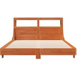  Okvir kreveta bez madraca voštano smeđi 140x190 cm od borovine | shoptok.hr
