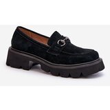 VINCEZA Massive Women's Suede Moccasins Black Neloria | shoptok.hr