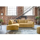 Miuform Rumena žametna raztegljiva kotna sedežna garnitura (levi kot) Lofty Lilly – | Shoptok.si