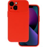 Onasi Lens Cover silikonski ovitek zaščita za iPhone 15 Plus - rdeč | Shoptok.si