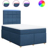  Krevet s oprugama i madracem plavi 120 x 200 cm od tkanine | shoptok.hr