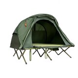  Šatorski set 4 u 1 za 2 osobe s plahtom i dušekom, dim. 194 x 146 x 160 cm, zeleni | shoptok.hr