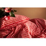 JUNA Rdeča/rumena podaljšana posteljnina za zakonsko posteljo iz krepa 200x220 cm Bæk&Bølge – | Shoptok.si