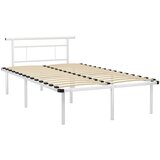 The Living Store Posteljni okvir bel kovinski 120x200 cm - Posteljni Okvir, (21530157) | Shoptok.si