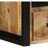 vidaXL Nočne omarice 2 kosa 40x35x40 cm Masivni neobdelan les Mango | Shoptok.si