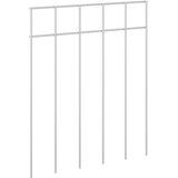 PANEL vrtne ograde 24 kom. 25 x 30 cm Pocinčani čelik Srebrna | shoptok.hr