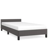  Okvir kreveta s uzglavljem bez madraca sivi 90x190 cm | shoptok.hr
