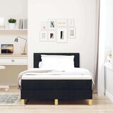 Box spring krevet s madracem Crna 120 x 190 cm tkanina | shoptok.hr