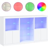  Komoda s LED svjetlima bijela 181,5x37x100 cm | shoptok.hr
