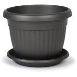 Plana PVC tegla MEDITERAN SA PODMETAČEM 30X14 7L ANTRACIT | shoptok.hr