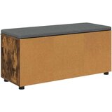  Klupa za hodnik s jastukom Dimljeni hrast 100 x 38 x 46 cm | shoptok.hr