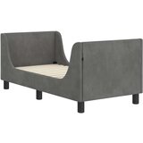  Posteljica za malčke z vzglavjem Temno siva 70 x 140 cm Žamet, (5000105366) | Shoptok.si