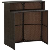  5-dijelni vrtni barski set s jastucima smeđi | Eponuda.com