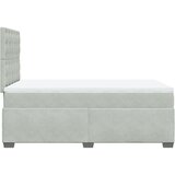 Box spring krevet s madracem svjetlosivi 120x200 cm baršunasti | shoptok.hr