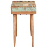 vidaXL Kozmetična mizica z ogledalom 112x45x76 cm trden predelan les | Shoptok.si