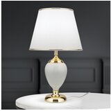 Orion LA 4-1229 - Stona lampa OVUM 1xE27/40W/230V 48 cm keramika bela/zlatna | Eponuda.com