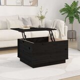  Stolić za kavu crni 60 x 50 x 35 cm od masivne borovine | shoptok.hr