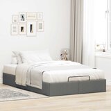 vidaXL Otomanski posteljni okvir brez vzmetnice siv 120x190 cm blago Cene