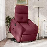 Maison Chic Naslanjač - Relax naslanjač s funkcijo vstajanja vinsko rdeče blago, (22061610) | Shoptok.si