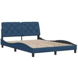  Okvir za krevet bez madraca plavi 140 x 190 cm od tkanine | shoptok.hr