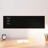 vidaXL Stenska magnetna tabla črna 100x30 cm kaljeno steklo | Shoptok.si