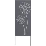 vidaXL Privatnost u vrtu Antracit 50 x 140 cm Hladno valjana čelična - Antracit Okruglo 50 x 140 cm | shoptok.hr