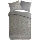 Good Morning Siva/smeđa posteljina za krevet za jednu osobu/za produženi krevet od mikrovlakana 140x220 cm Pure Zigzag – | shoptok.hr