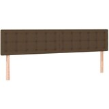  Posteljno vzglavje 2 kosa temno rjav 100x5x78/88 cm blago, (20952267) | Shoptok.si