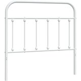vidaXL Kovinsko vzglavje belo 100 cm | Shoptok.si