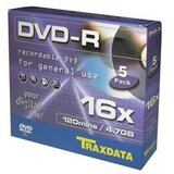Traxdata DVD-R 4.7GB, 16X, box 5 kom Cijene