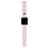  pašček za uro karl lagerfeld klawmslkp za apple watch 38 / 40 mm - karls head roza | Shoptok.si