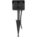 VOLTOMAT Vrtna utičnica s kabelom (2-struko, Dužina kabela: 1,5 m, IP44, 3.500 W, Visina: 33,2 cm) | shoptok.hr