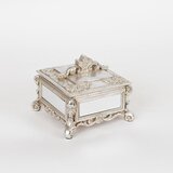  Kutija za nakit 10,3x13,5x13,5 cm srebrna/patina | Eponuda.com