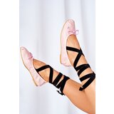 Boto Lace-up Ballerinas Lu Boo Pink | shoptok.hr