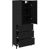  Kuhinjski ormarić Zidne Crni hrast 69 5 x 34 x 180 cm Konstruirano drvo | shoptok.hr