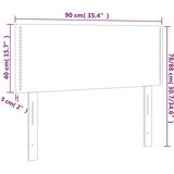  Uzglavlje crno 90x5x78/88 cm baršunasto | Eponuda.com