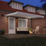  Povlačivi tende Bijela 400 × 300 cm Tkanina i Aluminij | shoptok.hr