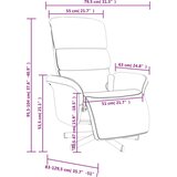  Masažni naslonjač od tkanine s osloncem za noge smeđi | shoptok.hr