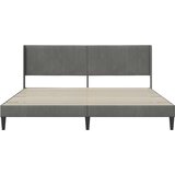  Okvir za krevet Tamno siva 180 x 200 cm Baršun - 180 x 200 cm | shoptok.hr