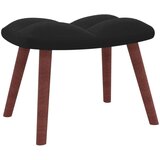  Gugalni stol s stolčkom črn žamet, (20804164) | Shoptok.si