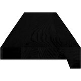  Okenske police 2 kosa temno rjava 100x15x2 cm trdna hrastovina | Shoptok.si