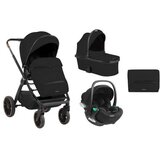 Kikka Boo kolica TIFFANY black premium set 3in1 sa tvrdom korpom i autosedištem I-TRAIL I-SIZE black Cene