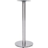 vidaXL noga za bistro mizo srebrna Ø45x107 cm nerjaveče jeklo | Shoptok.si