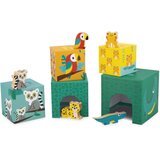 Janod Tropik 5-Cube Pyramid zložljivi stolp 12m+ 5 kos u