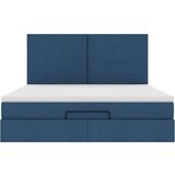 vidaXL Otomanski krevet s madracem i LED plavi 160x200cm tkanine | shoptok.hr