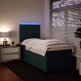 Box spring krevet s madracem tamnozeleni 100x200 cm baršunasti | shoptok.hr